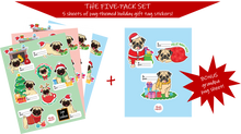 Cargar imagen en el visor de la galería, Holiday Sticker Set - 5 Sheet Pack